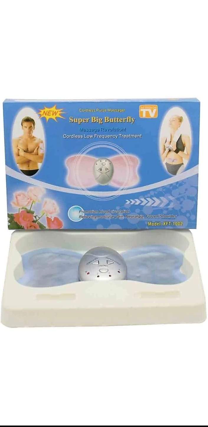 Super Big Butterfly Cordless Pulse Low Frequency Muscular Relaxation Massage Elitzia