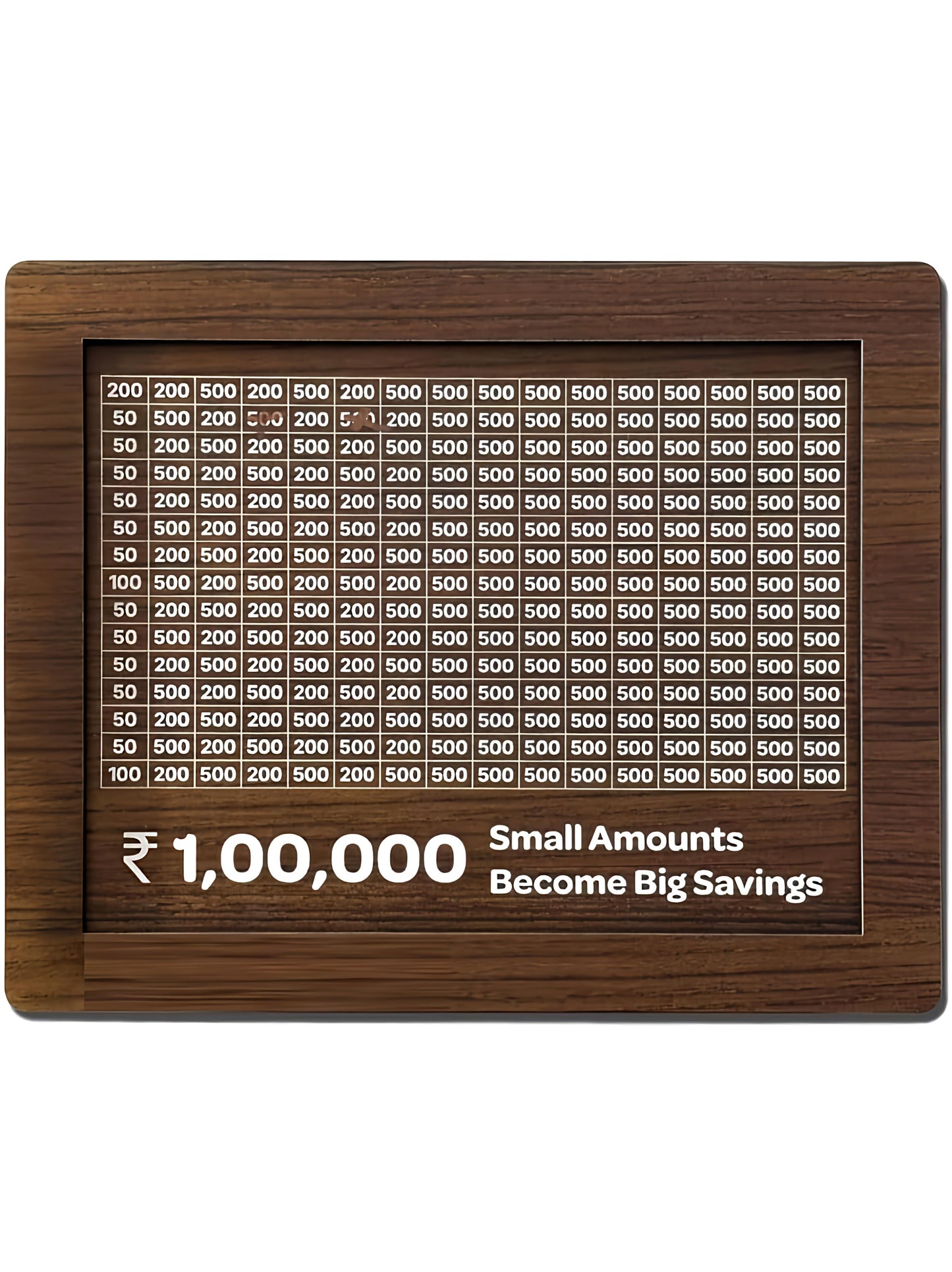 1 lakh wooden piggy bank